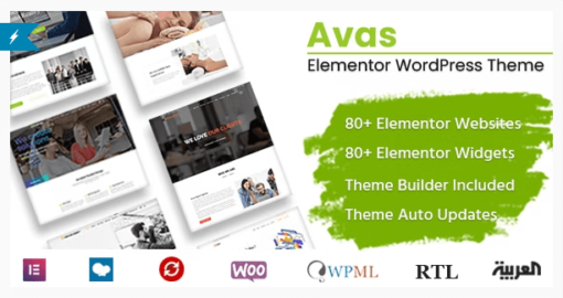 Avas - Elementor MultiPurpose WordPress Theme Free Download