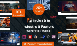 Industrie - Factory & Industry WordPress Theme Free Download