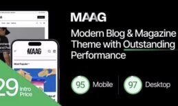 Maag - Modern Blog & Magazine Theme with Outstanding Performance