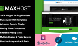 MaxHost - Web Hosting, WHMCS and Corporate Business WordPress Theme with WooCommerce