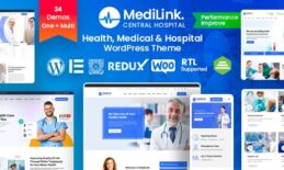 MediLink – Health & Medical WordPress Theme Free Download