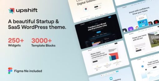 Upshift - Startup & SaaS WordPress Theme Free Download