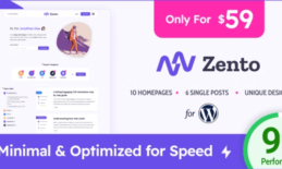 Zento - Modern & Lightweight Blog for WordPress